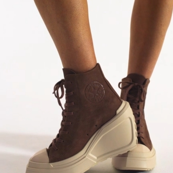 Converse SQUARED Chuck 70 De Luxe Lug Wedge Coffee Break/Ortholite Cushioning - Picture 15 of 15